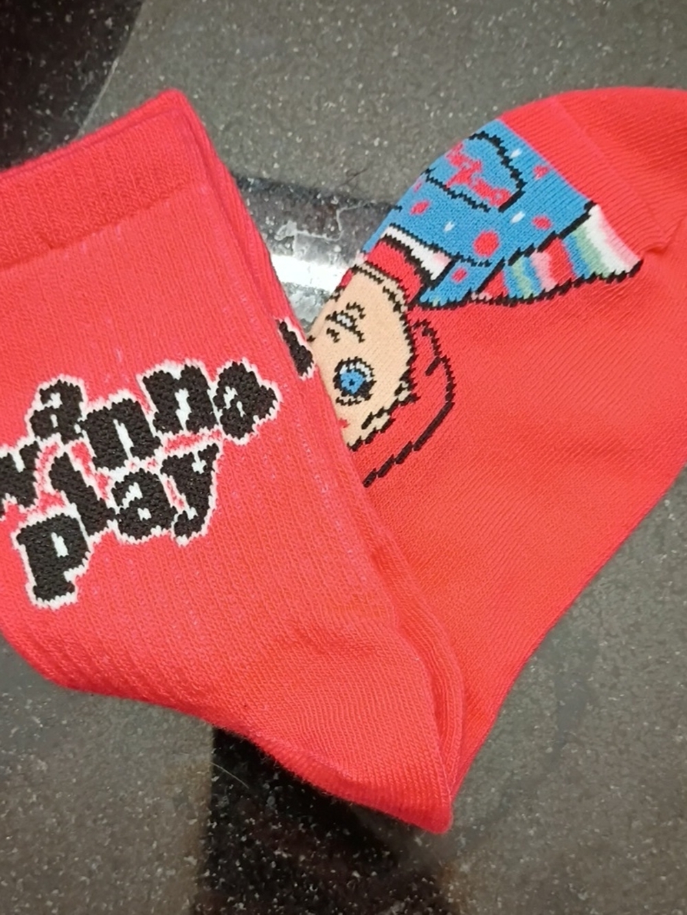 Men's Graphic Socks - Red